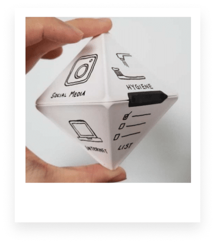 The EARLY Tracker is the world’s first 8-sided tracking dice that automatically tracks activities when flipped.