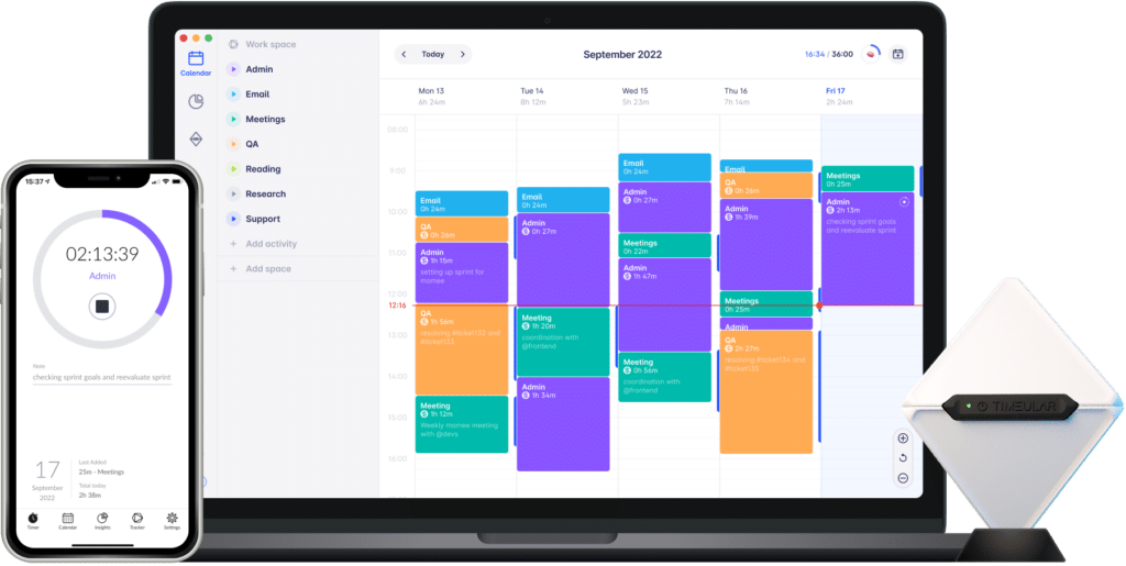 Tools für die Produktivität von Teams - Timeular