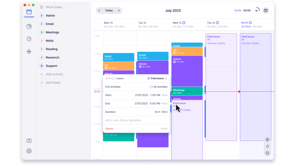 time attendance app