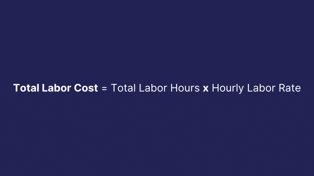 labor cost formula