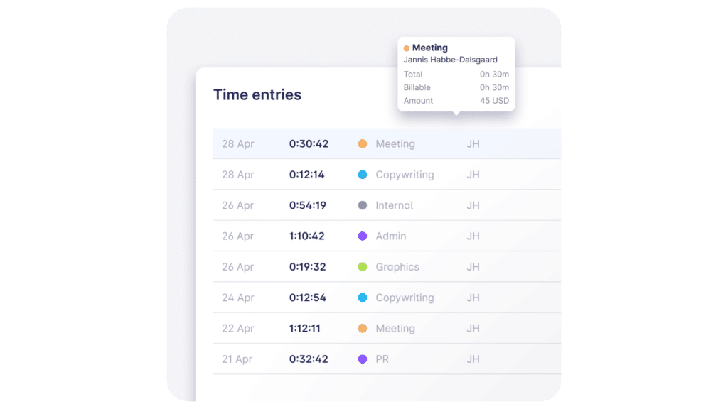 time entry EARLY