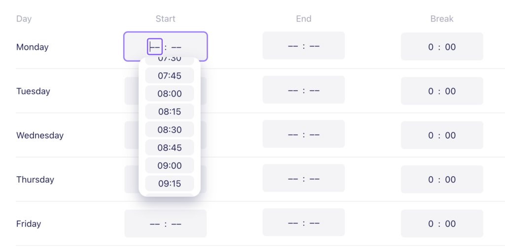 Calculadora de horas y minutos 