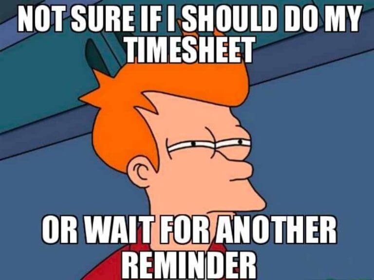 meme sul timesheet