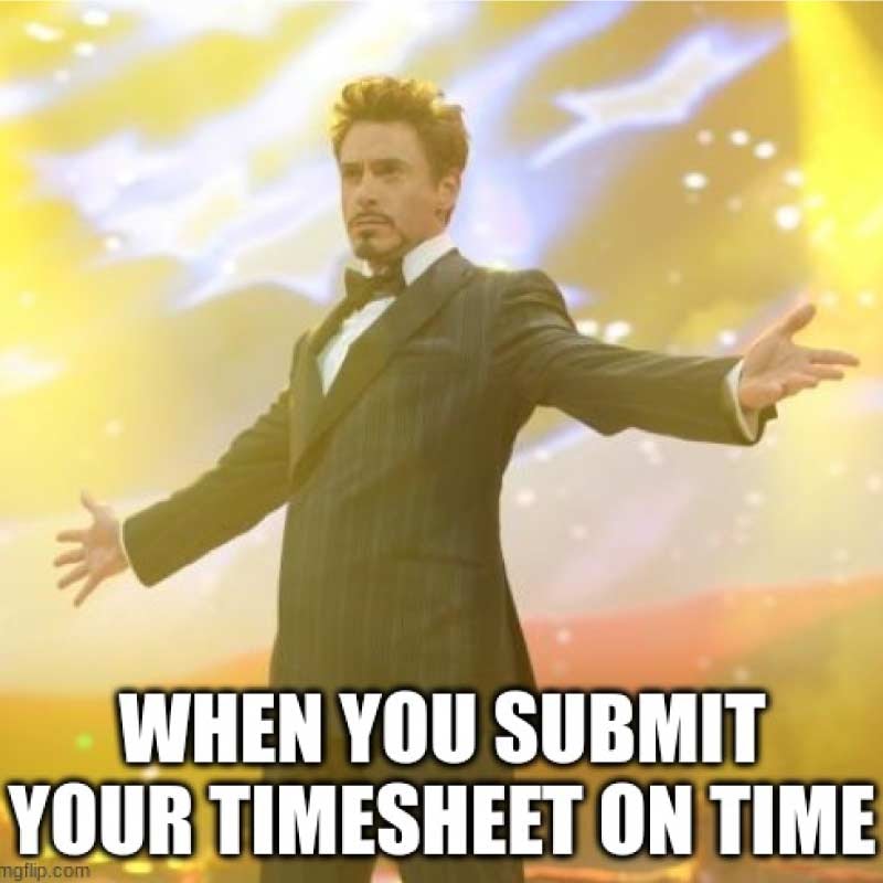 meme sul timesheet