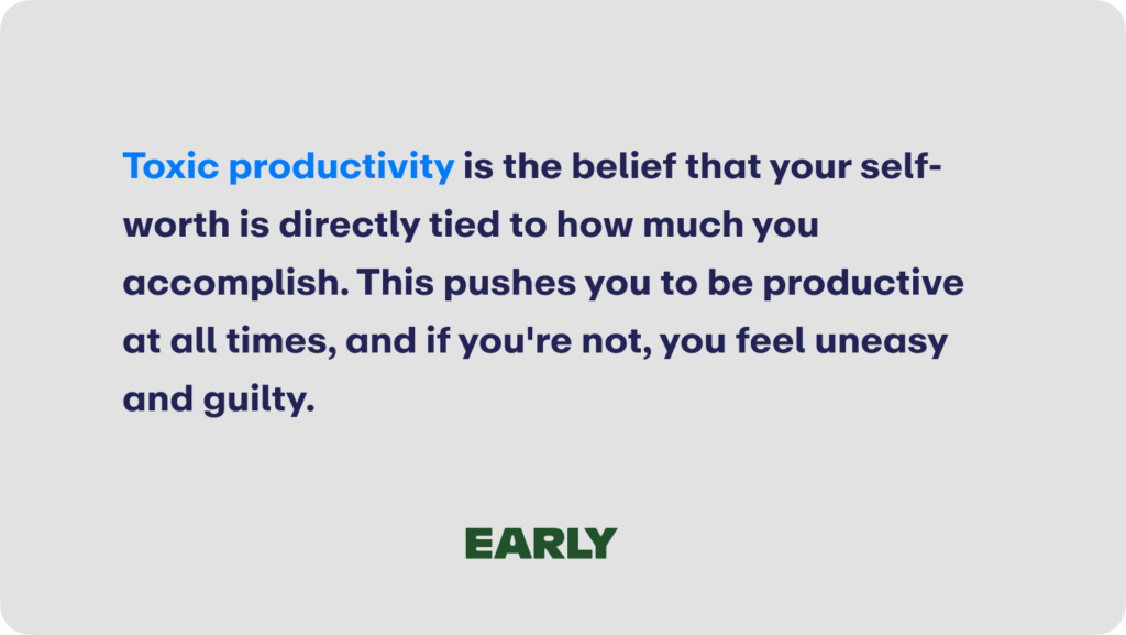 toxic productivity