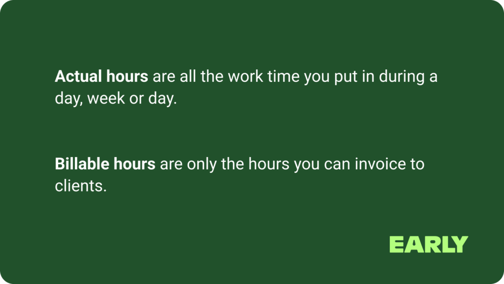 billable hours vs actual hours