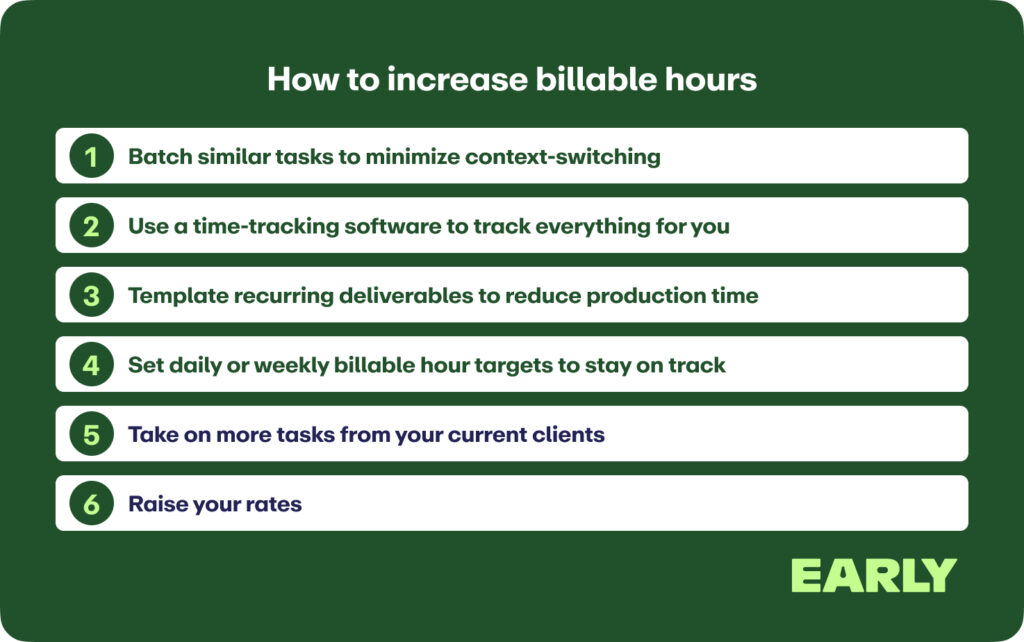 how to increase your billable rates