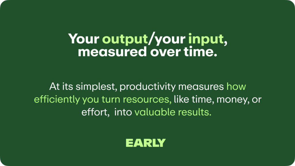 How To Calculate Productivity