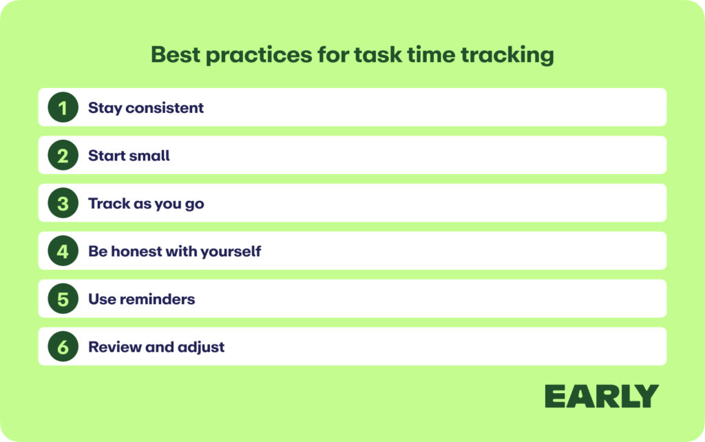 best practices for task time tracking